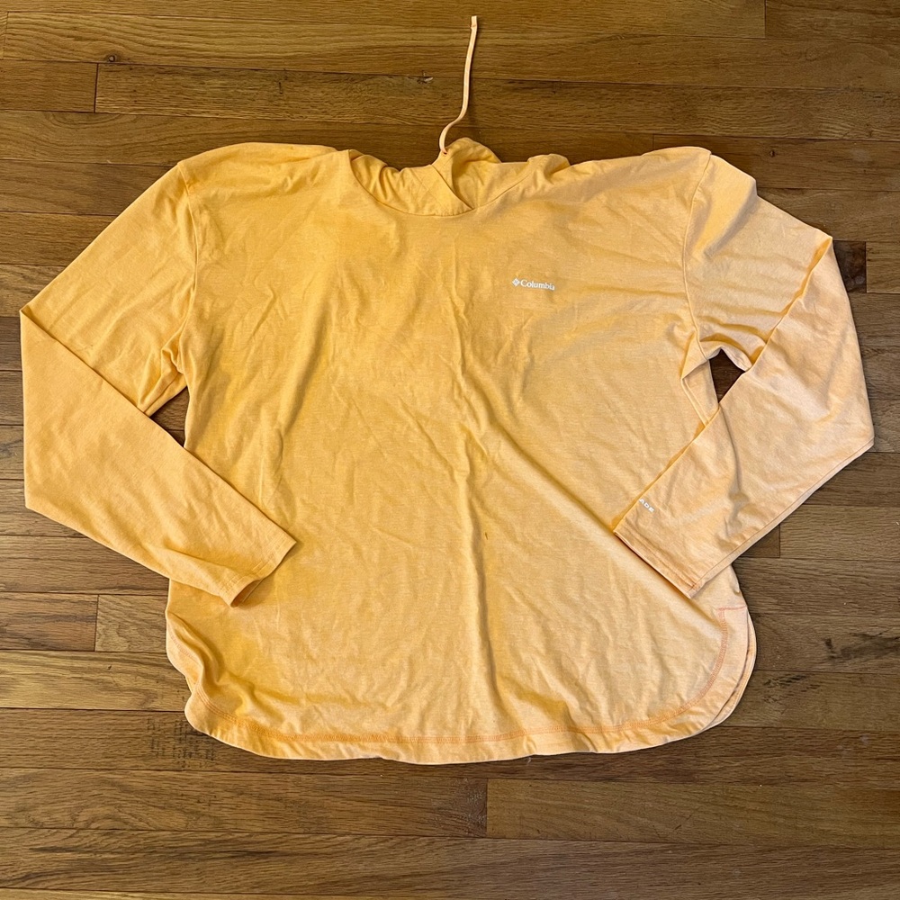 Orange Columbia Long Sleeve with Hood
